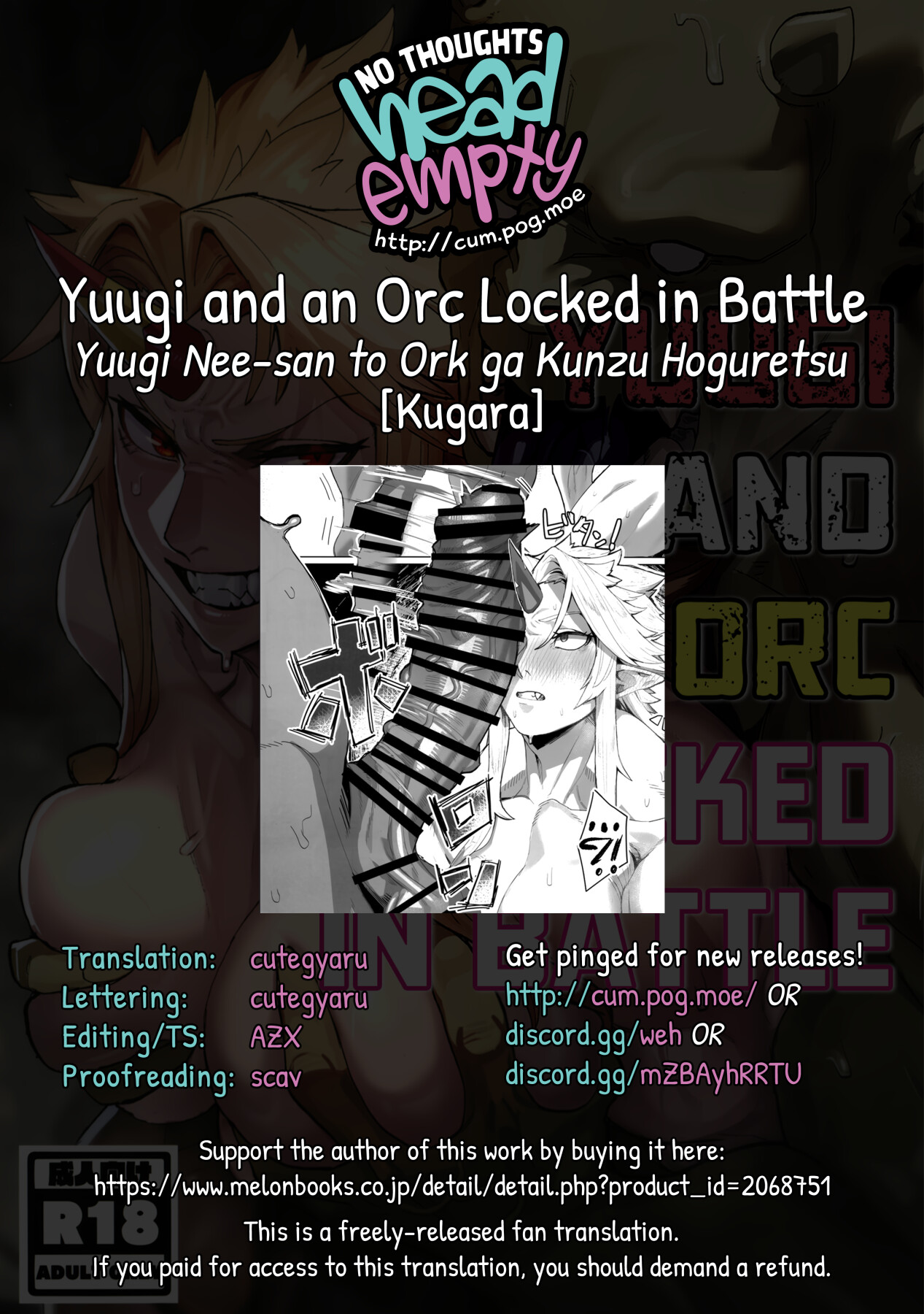 Hentai Manga Comic-Yuugi and an Orc Locked in Battle-Read-31